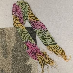 Multicolored Zebra Scarf